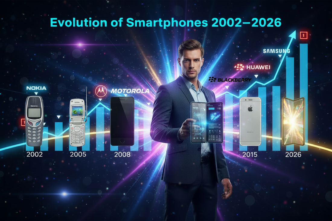 The Smartphone Evolution: From 2001 to 2026 — A 25-Year Journey