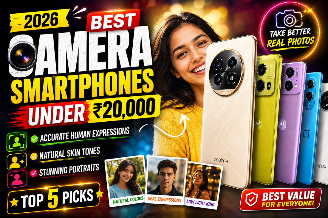 Best Camera Smartphones Under ₹20,000 in India (2026) — Top Picks for Every Photographer