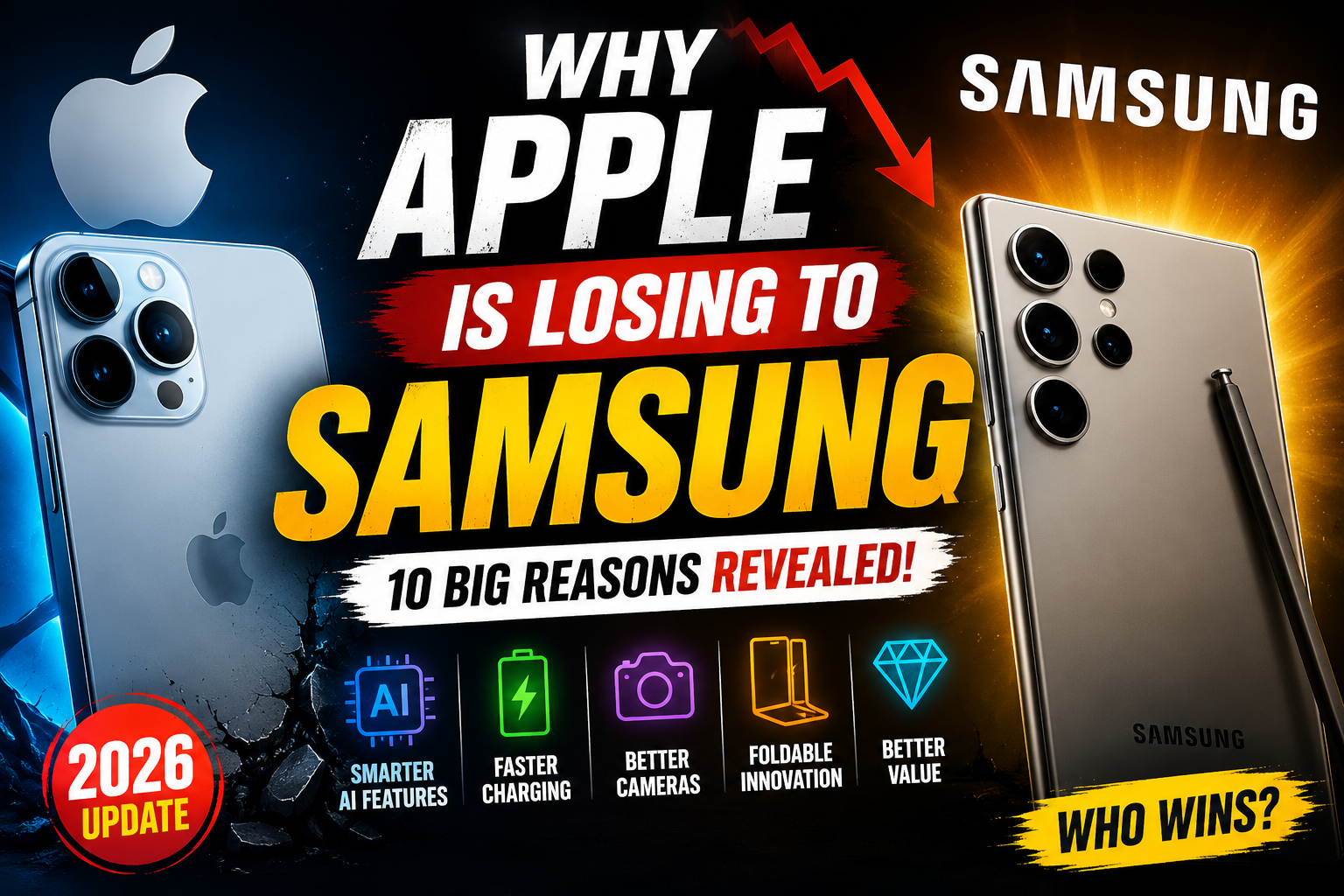 Why Apple Is Losing to Samsung in 2026: The Complete Smartphone Battle